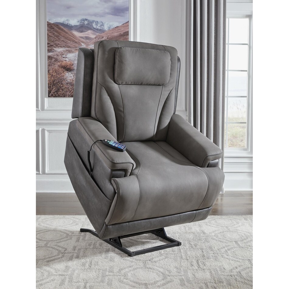 z serenity zone grey lift recliner   