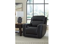 z relaxation black power leather recliner   