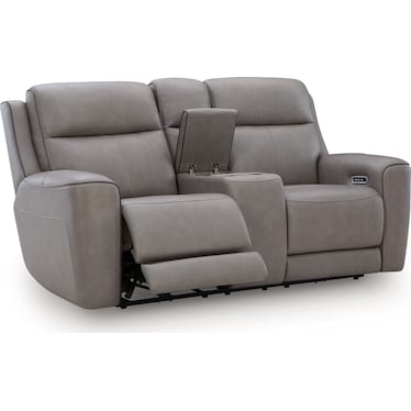 5Z-RELAXATION LEATHER POWER RECLINING LOVESEAT