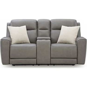 5Z-RELAXATION LEATHER POWER RECLINING LOVESEAT