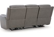 z relaxation coin power leather reclining sofa   