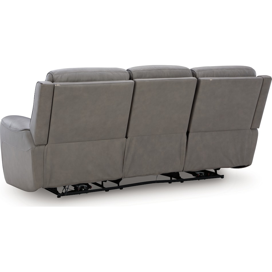 z relaxation coin power leather reclining sofa   