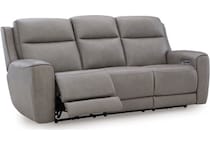 z relaxation coin power leather reclining sofa   