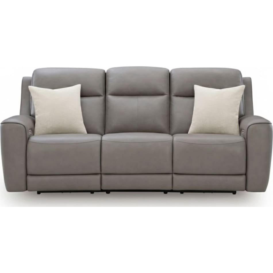 z relaxation coin power leather reclining sofa   