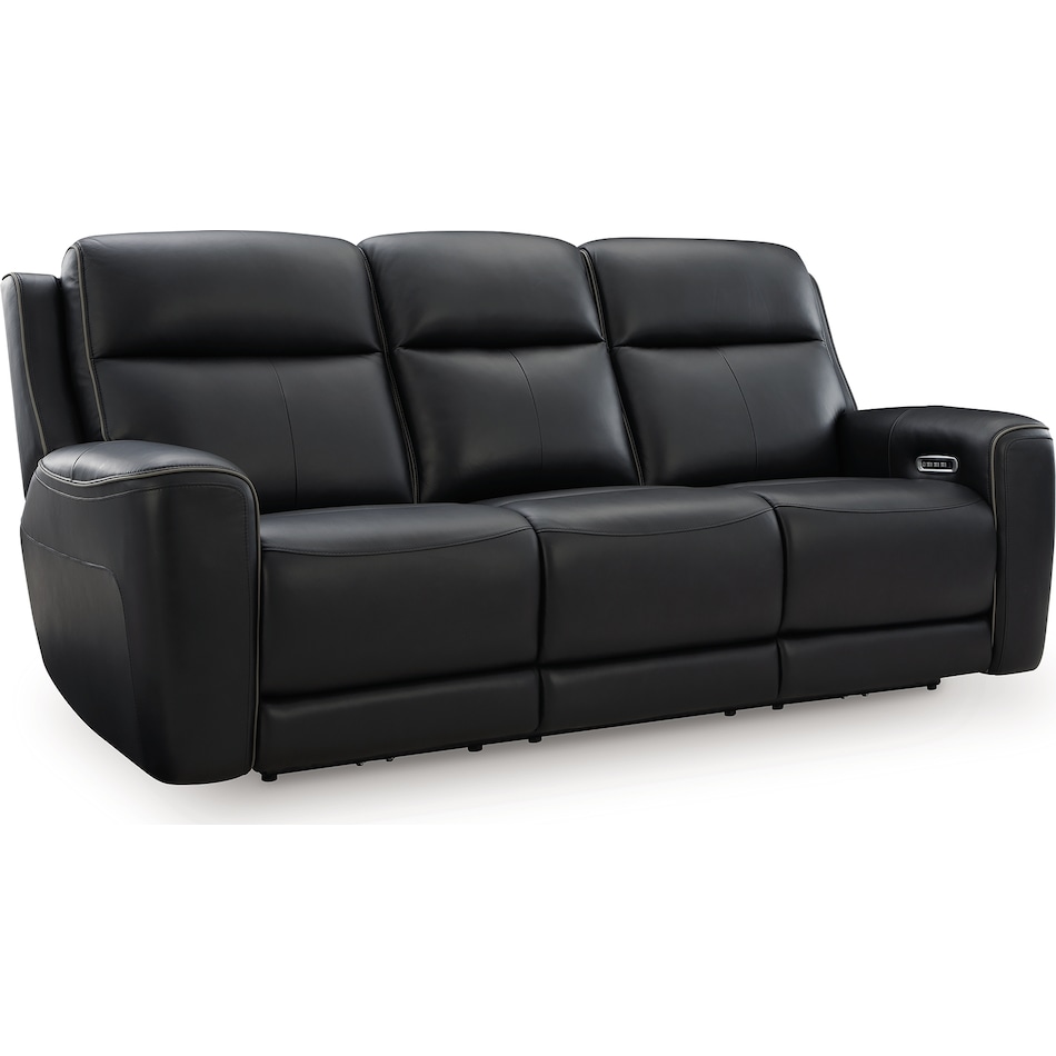 z relaxation onyx power leather reclining sofa   