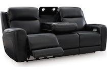 z relaxation onyx power leather reclining sofa   