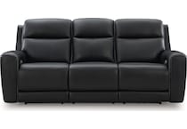 z relaxation onyx power leather reclining sofa   