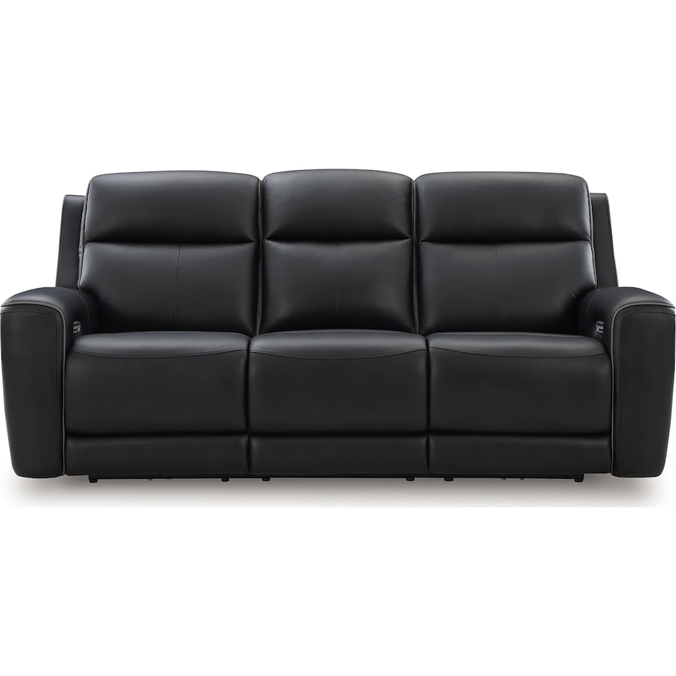 z relaxation onyx power leather reclining sofa   