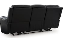 z relaxation onyx power leather reclining sofa   