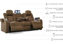  wolfridge brindle power reclining loveseat   