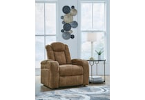  wolfridge brown power recliner   