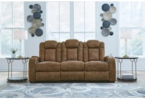  wolfridge brown power reclining sofa   