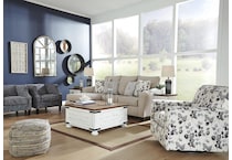 abney platinum accent chair   