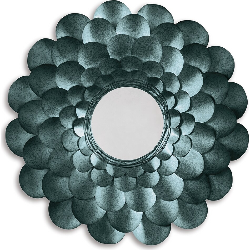 accent mirror blue mirror   