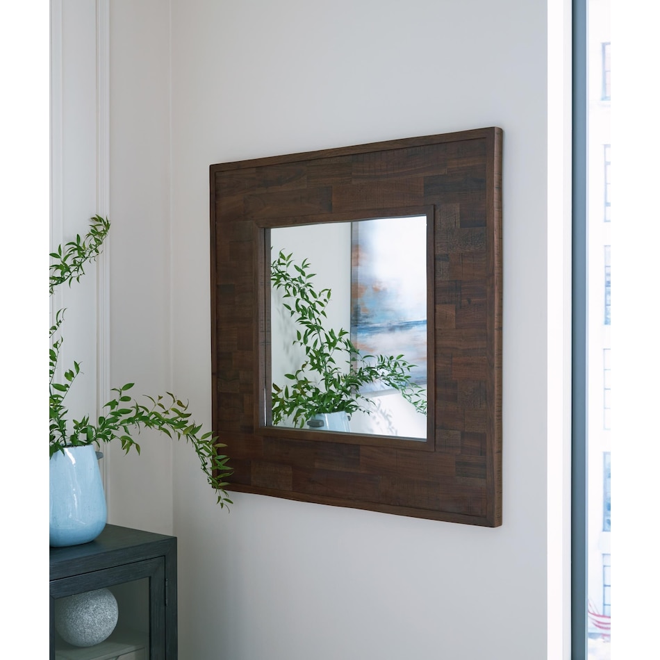 accent mirror brown mirror   