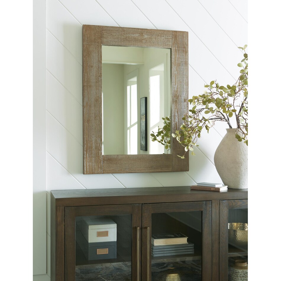 accent mirror distressed brown mirror   