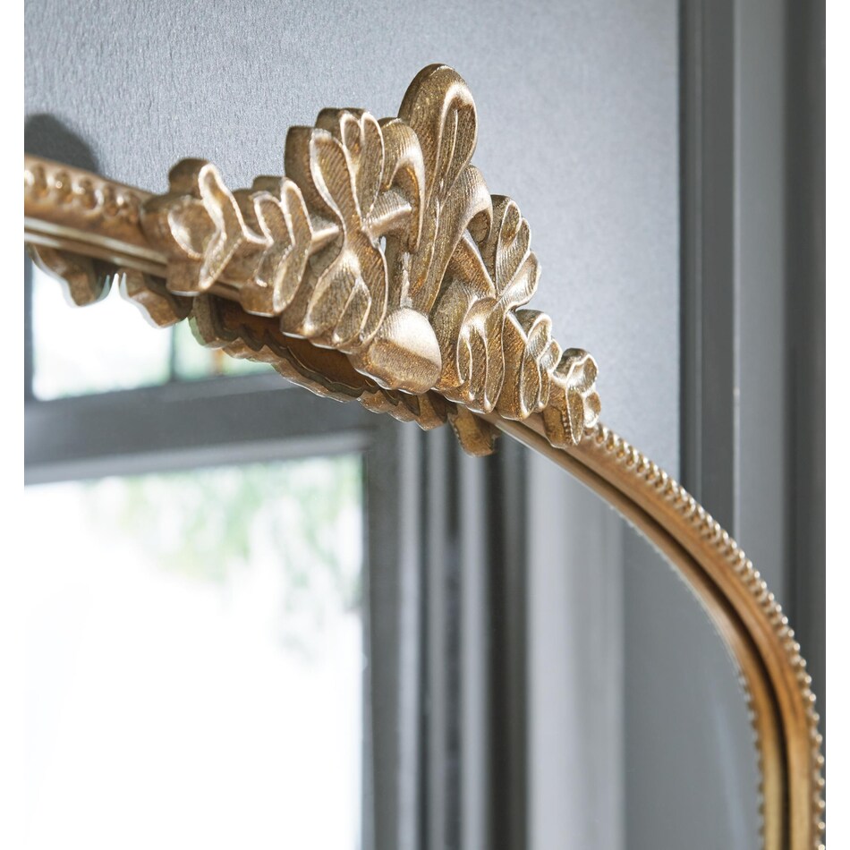 accent mirror gold finish mirror   