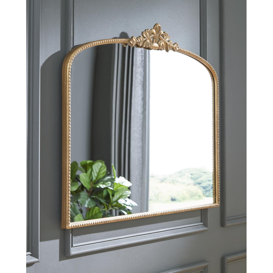 accent mirror gold finish mirror   