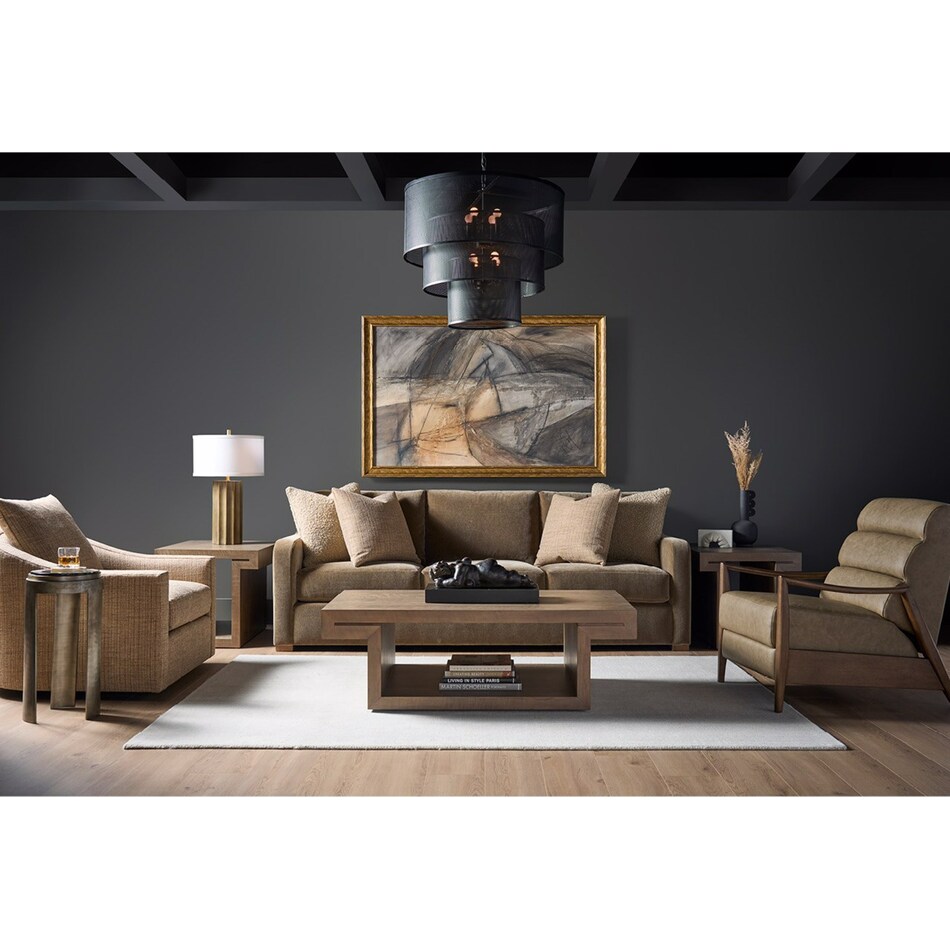 accents brown cocktail table   