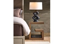 accents brown end table   