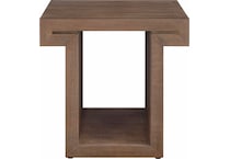 accents brown end table   