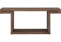 accents brown sofa table   