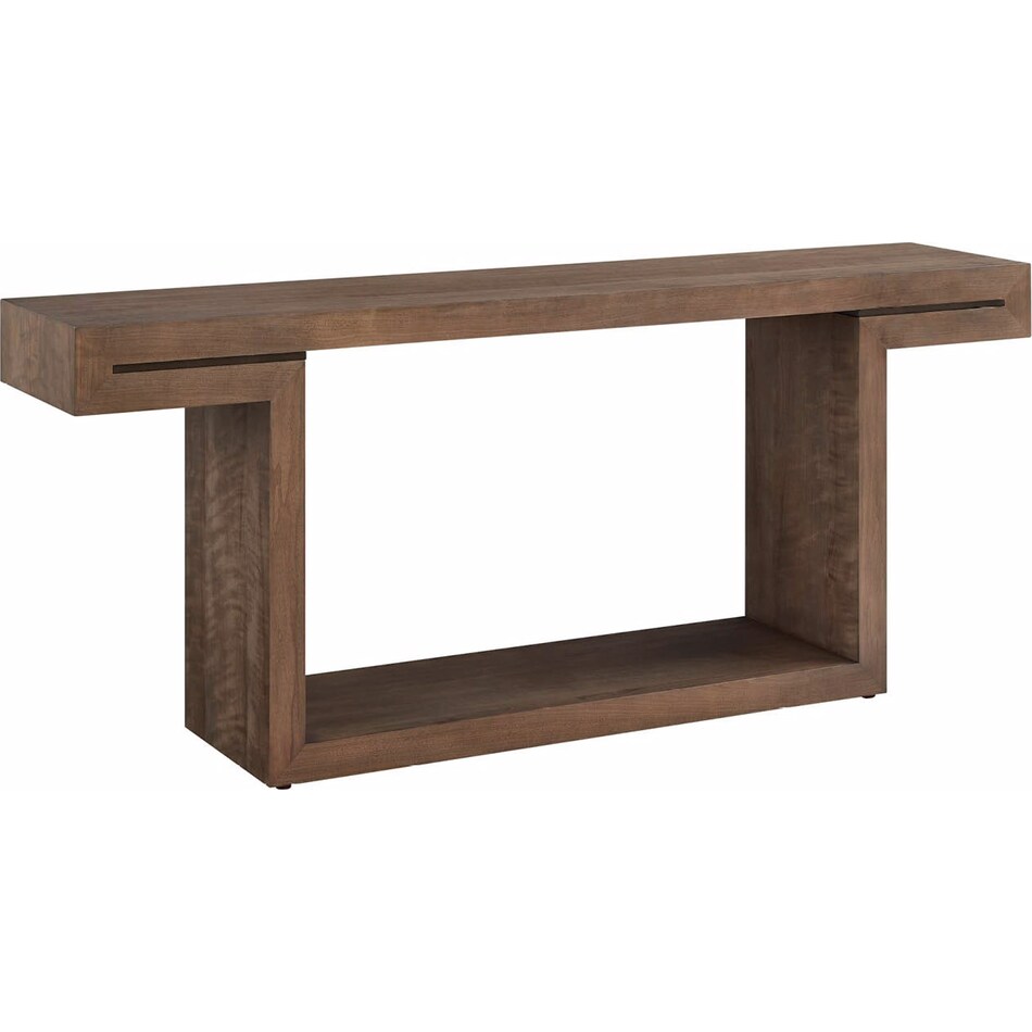 accents brown sofa table   