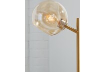 accessories amber gold finish table lamp   