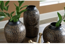 accessories black and gold vase   