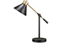 accessories black gold finish table lamp   