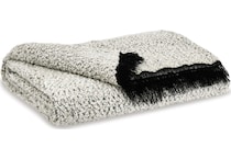 accessories black white throw blanket   