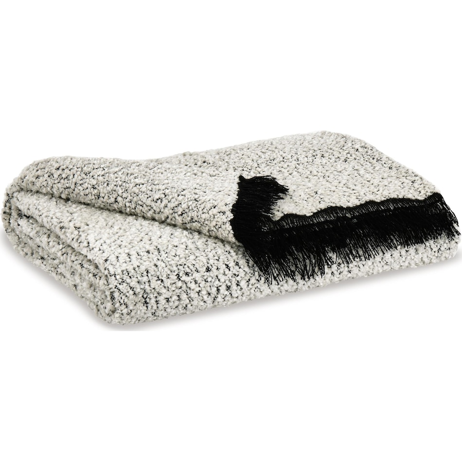 accessories black white throw blanket   