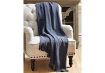 accessories blue throw blanket   