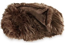 accessories brown throw blanket   