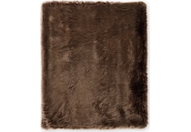 accessories brown throw blanket   