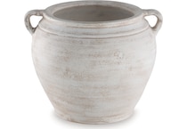 accessories distressed white vase   