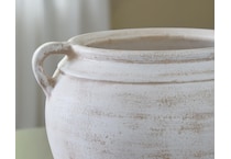accessories distressed white vase   