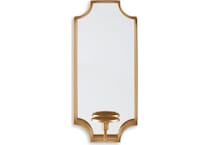 accessories gold finish mirror   