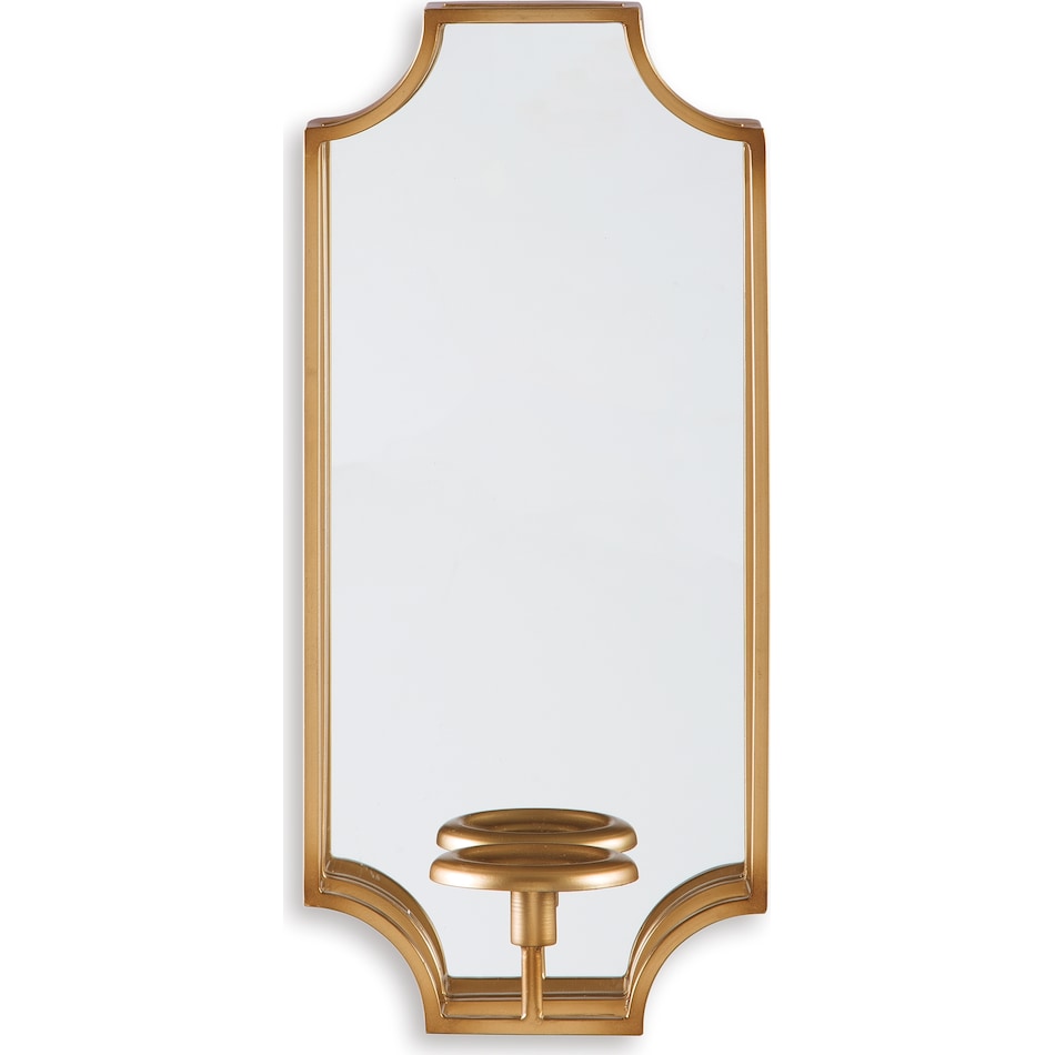 accessories gold finish mirror   