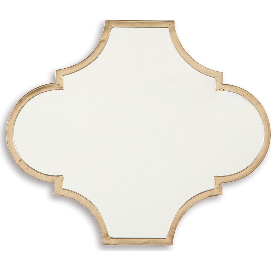 accessories gold finish mirror   