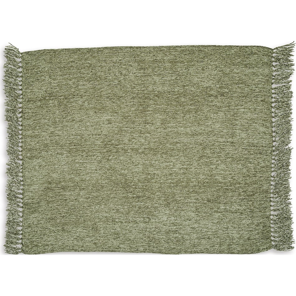 accessories green throw blanket   