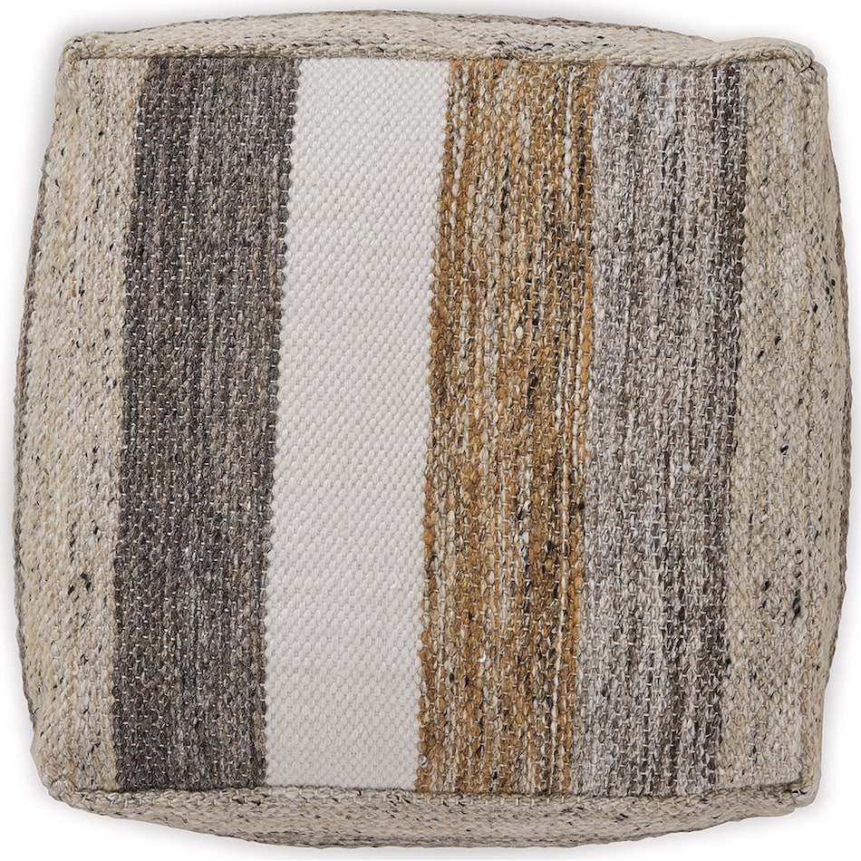accessories grey tan white pouf  ottoman   
