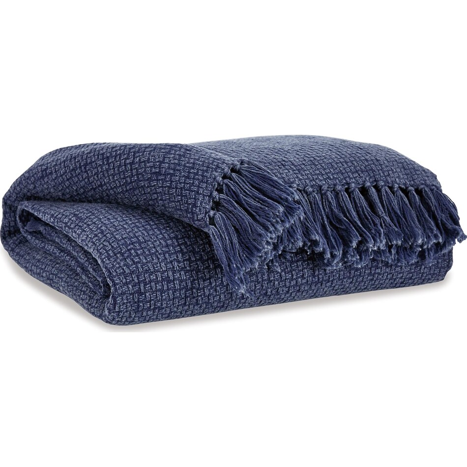 accessories navy blue throw blanket   