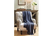 accessories navy blue throw blanket   