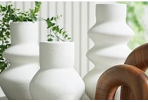 accessories white and brown vase   