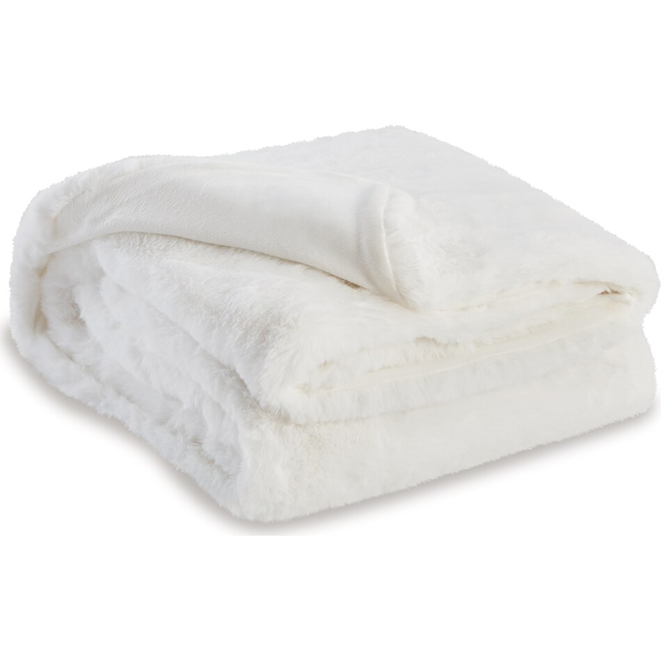 accessories white throw blanket   