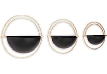 accessory  black gold finish wall hanging   