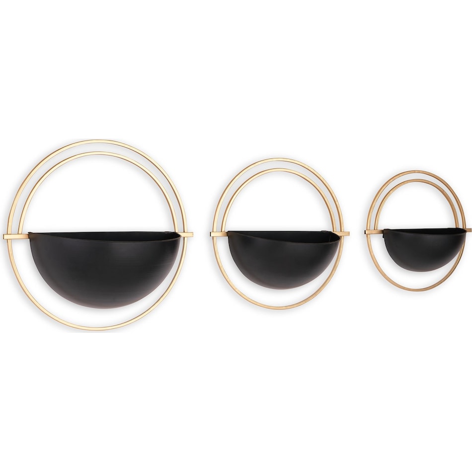 accessory  black gold finish wall hanging   