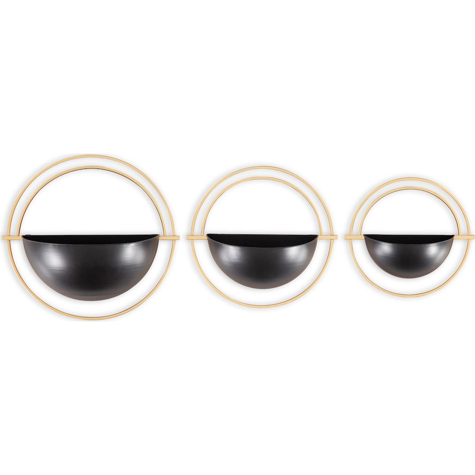 accessory  black gold finish wall hanging   