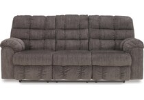 acieona slate reclining sofa   